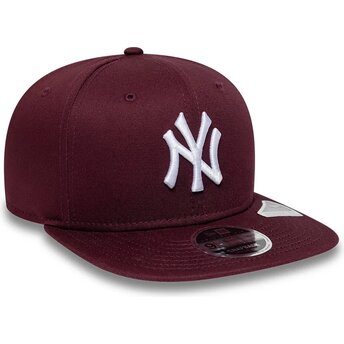 Mützen flach rot snapback 9FIFTY Original Fit League Essential der New York Yankees MLB von New Era
