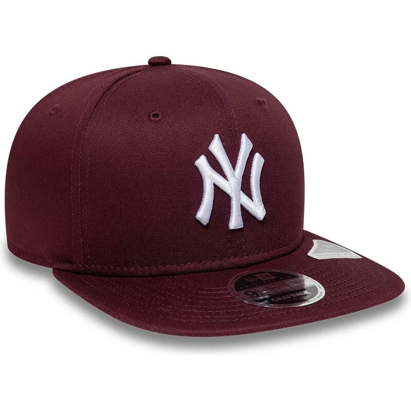 mutzen-flach-rot-snapback-9fifty-original-fit-league-essential-der-new-york-yankees-mlb-von-new-era