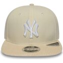 casquette-plate-beige-snapback-9fifty-cord-visor-new-york-yankees-mlb-new-era