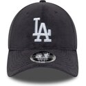 cappello-curvo-grigio-snapback-9forty-m-crown-fleece-dei-los-angeles-dodgers-mlb-di-new-era
