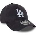 mutzen-gebogen-grau-snapback-9forty-m-crown-fleece-der-los-angeles-dodgers-mlb-von-new-era