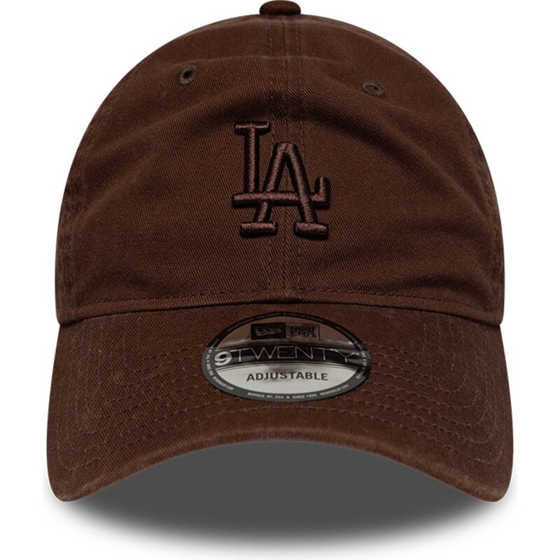 mutzen-gebogen-braun-verstellbares-band-9twenty-washed-midi-der-los-angeles-dodgers-mlb-von-new-era