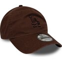 mutzen-gebogen-braun-verstellbares-band-9twenty-washed-midi-der-los-angeles-dodgers-mlb-von-new-era