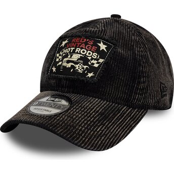 Cappello curvo nero cinghia regolabile 9TWENTY Patch Acid Cord Hot Rods di New Era