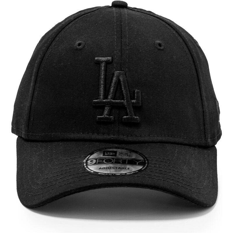 cappellino-con-visiera-curva-nero-regolabile-con-logo-nero-9forty-league-essential-dei-los-angeles-dodgers-mlb-di-new-era cappellino-con-visiera-curva-nero-regolabile-con-logo-nero-9forty-league-essential-dei-los-angeles-dodgers-mlb-di-new-era