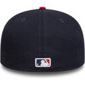 cappello-piatto-blu-marino-e-rosso-aderente-59fifty-ac-perf-di-atlanta-braves-mlb-di-new-era