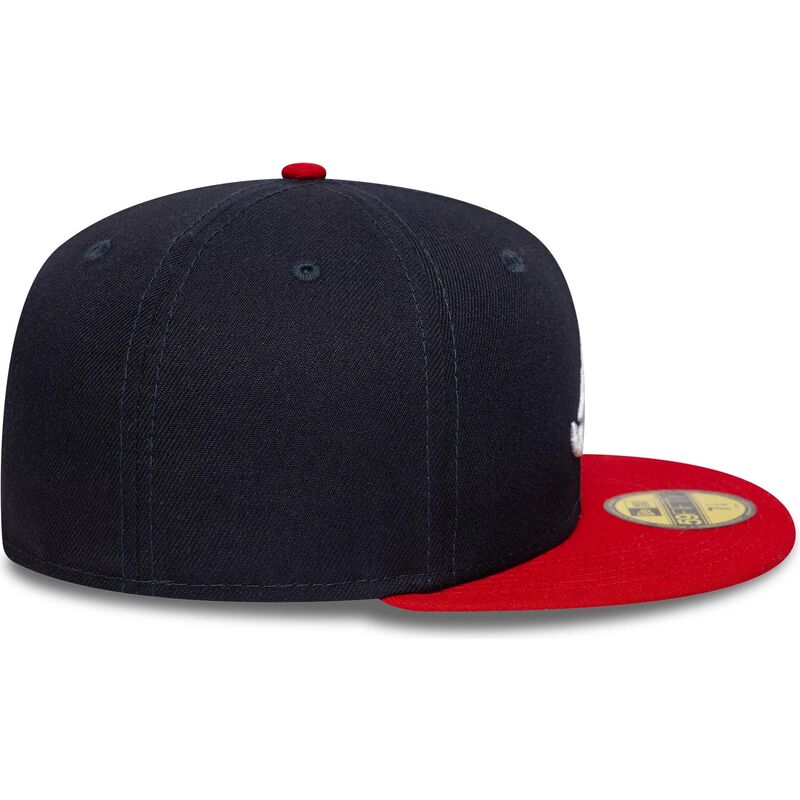 cappello-piatto-blu-marino-e-rosso-aderente-59fifty-ac-perf-di-atlanta-braves-mlb-di-new-era cappello-piatto-blu-marino-e-rosso-aderente-59fifty-ac-perf-di-atlanta-braves-mlb-di-new-era