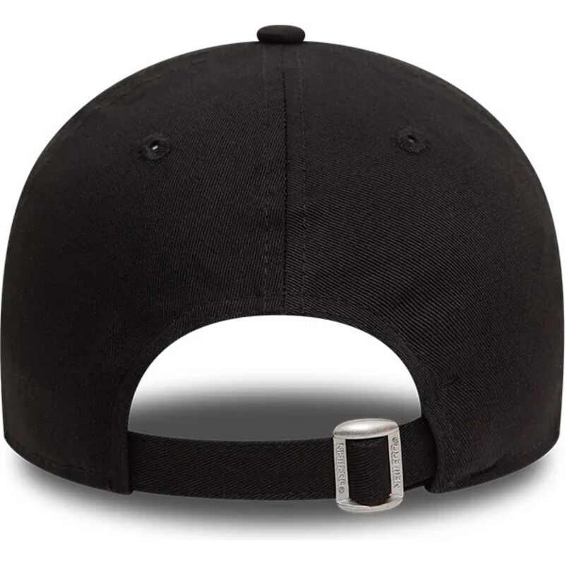 schwarze-verstellbare-curved-cap-mit-schwarzem-logo-9twenty-league-essential-der-new-york-yankees-mlb-von-new-era