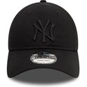 schwarze-verstellbare-curved-cap-mit-schwarzem-logo-9twenty-league-essential-der-new-york-yankees-mlb-von-new-era