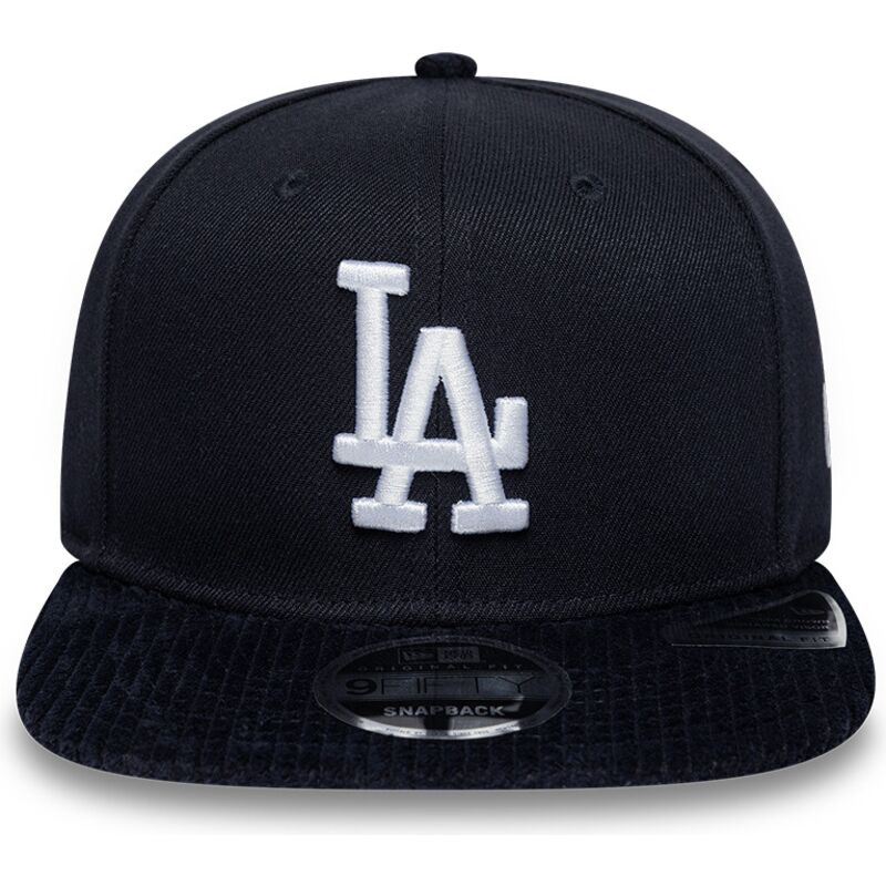 mutzen-flach-marineblau-snapback-9fifty-cord-visor-der-los-angeles-dodgers-mlb-von-new-era