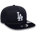 mutzen-flach-marineblau-snapback-9fifty-cord-visor-der-los-angeles-dodgers-mlb-von-new-era