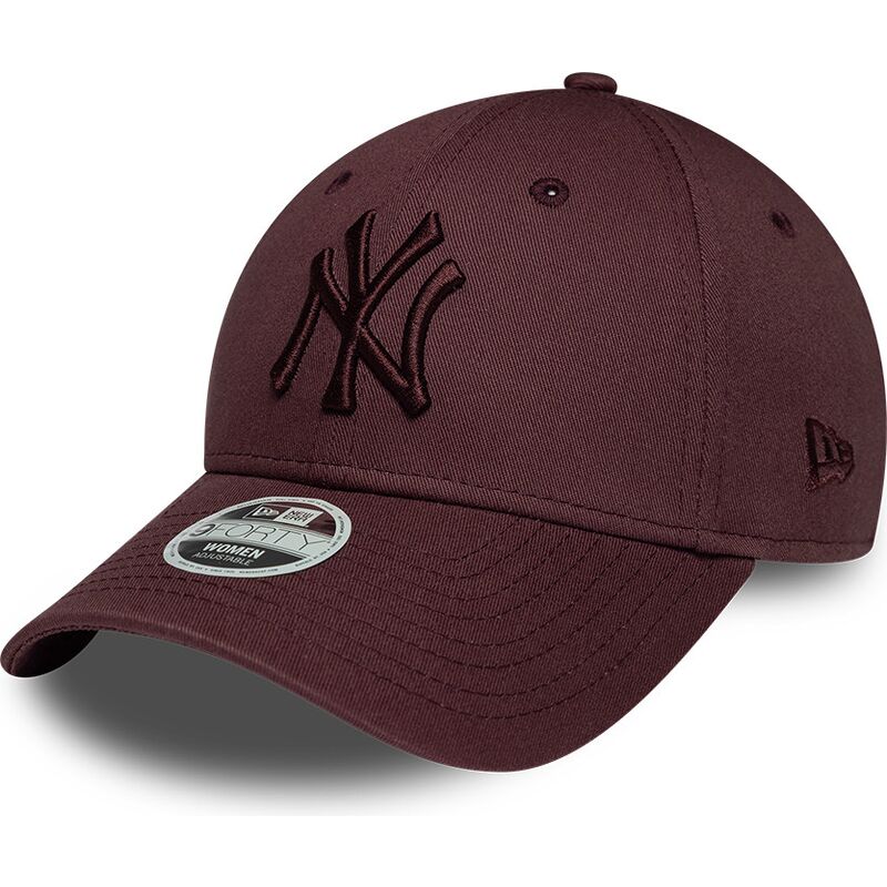 cappello-curvo-rosso-cinghia-regolabile-9forty-league-essential-dei-new-york-yankees-mlb-di-new-era