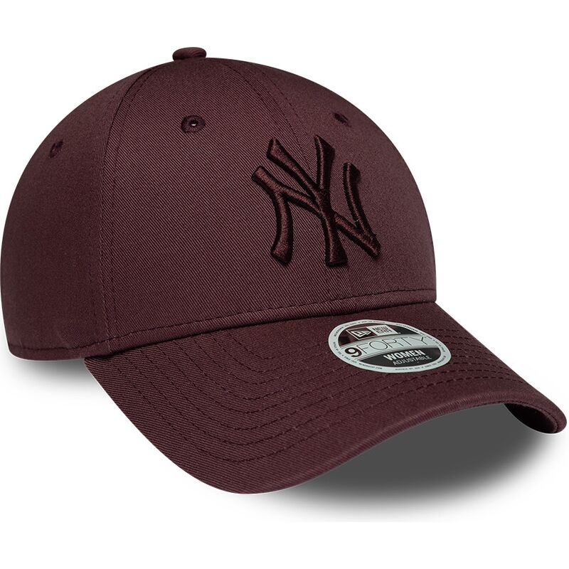 cappello-curvo-rosso-cinghia-regolabile-9forty-league-essential-dei-new-york-yankees-mlb-di-new-era