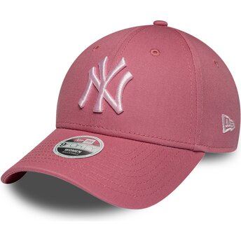 Mützen gebogen rosa verstellbares band 9FORTY League Essential CAS der New York Yankees MLB von New Era