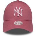 cappello-curvo-rosa-cinghia-regolabile-9forty-league-essential-cas-dei-new-york-yankees-mlb-di-new-era
