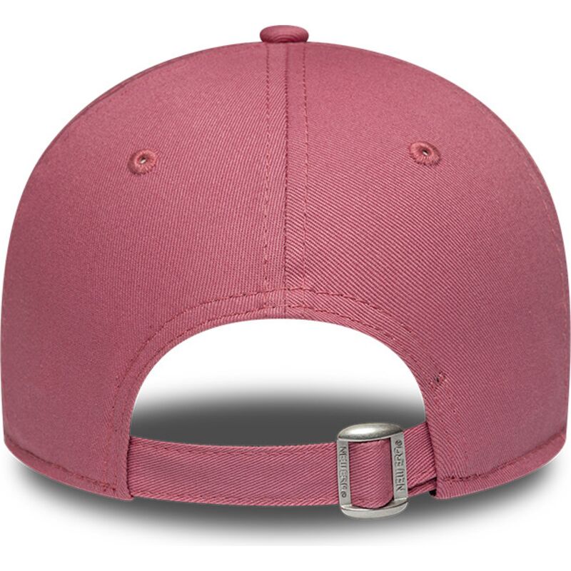 cappello-curvo-rosa-cinghia-regolabile-9forty-league-essential-cas-dei-new-york-yankees-mlb-di-new-era