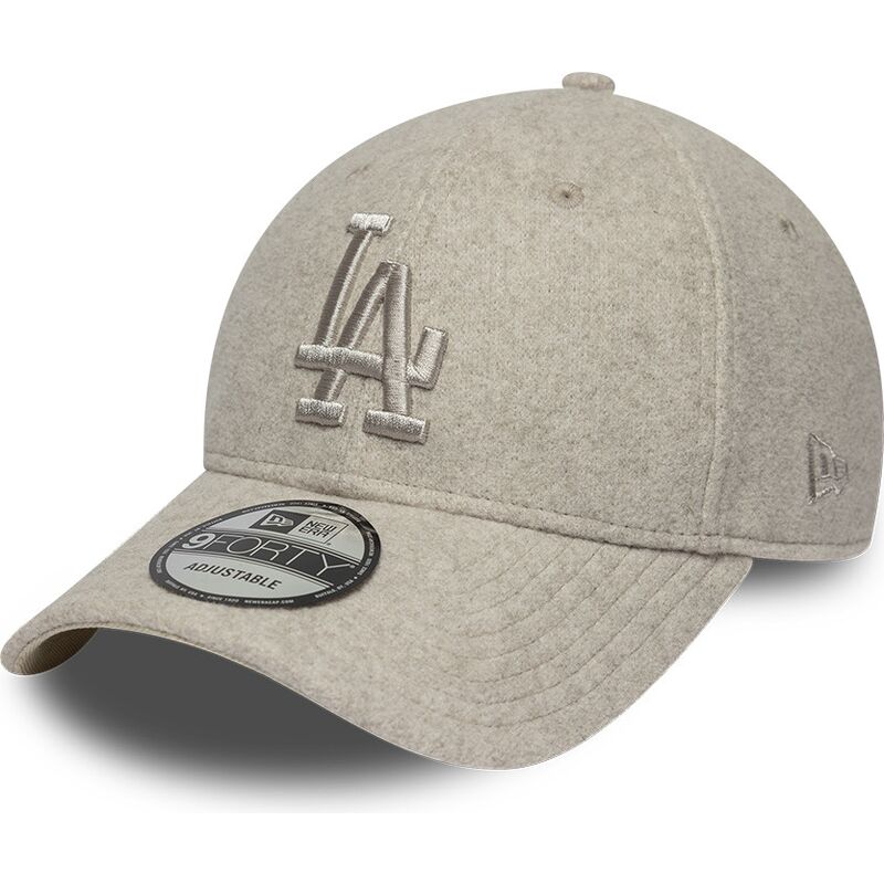 cappello-curvo-beige-snapback-9forty-winter-dei-los-angeles-dodgers-mlb-di-new-era