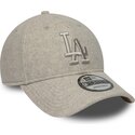 cappello-curvo-beige-snapback-9forty-winter-dei-los-angeles-dodgers-mlb-di-new-era