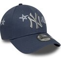 casquette-courbee-bleue-ajustable-pour-enfant-9forty-space-glow-in-the-dark-new-york-yankees-mlb-new-era