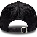 cappello-curvo-nero-cinghia-regolabile-9forty-pattern-velour-dei-new-york-yankees-mlb-di-new-era