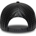 cappello-curvo-nero-snapback-9forty-pu-weave-dei-new-york-yankees-mlb-di-new-era