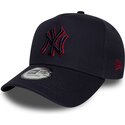 cappello-curvo-blu-marino-snapback-9forty-e-frame-team-outline-dei-new-york-yankees-mlb-di-new-era