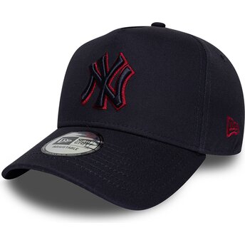 Mützen gebogen marineblau snapback 9FORTY E Frame Team Outline der New York Yankees MLB von New Era