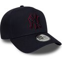 cappello-curvo-blu-marino-snapback-9forty-e-frame-team-outline-dei-new-york-yankees-mlb-di-new-era