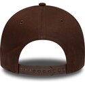 cappello-curvo-marrone-snapback-9forty-e-frame-team-outline-dei-los-angeles-dodgers-mlb-di-new-era