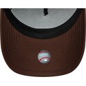 mutzen-gebogen-braun-snapback-9forty-e-frame-team-outline-der-los-angeles-dodgers-mlb-von-new-era