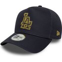 cappello-curvo-blu-marino-snapback-9forty-dorado-e-frame-metallic-outline-dei-los-angeles-dodgers-mlb-di-new-era