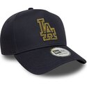 mutzen-gebogen-marineblau-snapback-9forty-dorado-e-frame-metallic-outline-der-los-angeles-dodgers-mlb-von-new-era