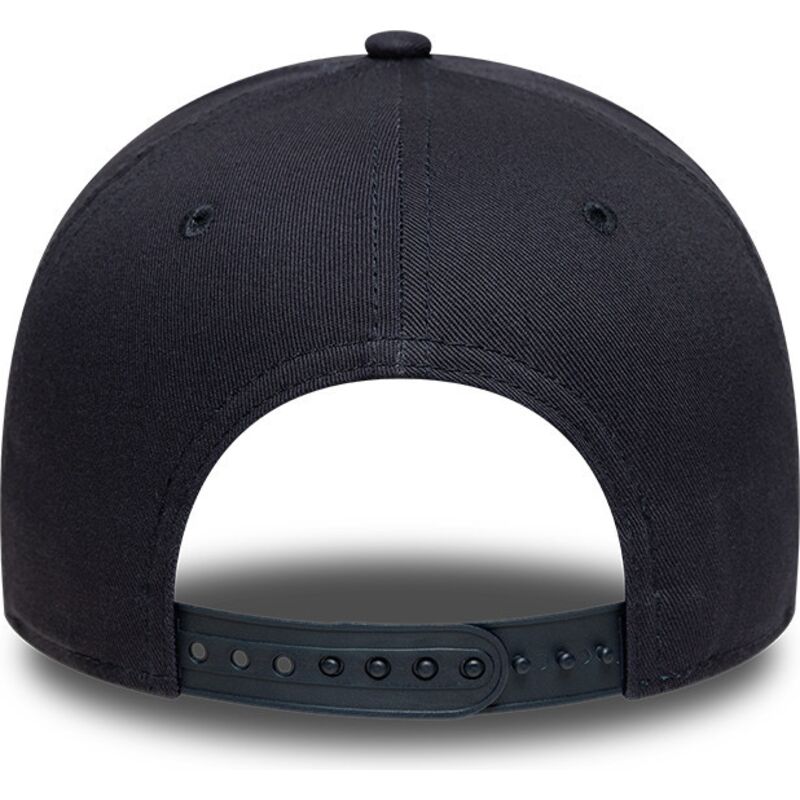 casquette-courbee-bleue-marine-snapback-avec-logo-dore-e-frame-metallic-outline-los-angeles-dodgers-mlb-new-era