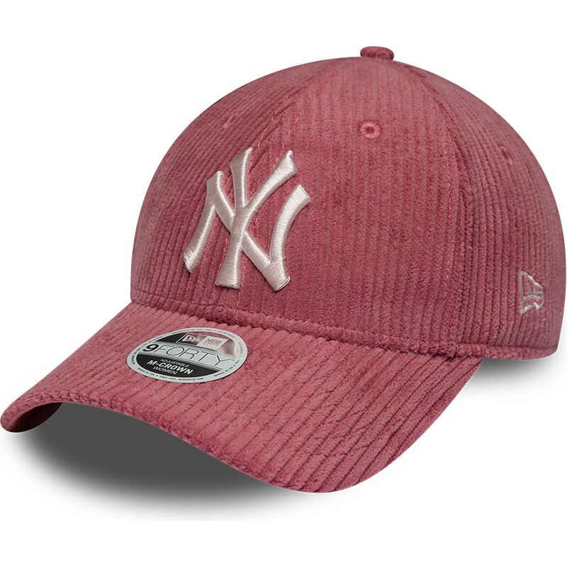 mutzen-gebogen-rosa-verstellbares-band-9forty-m-crown-chunky-cord-der-new-york-yankees-mlb-von-new-era