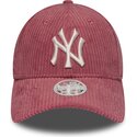 cappello-curvo-rosa-cinghia-regolabile-9forty-m-crown-chunky-cord-dei-new-york-yankees-mlb-di-new-era
