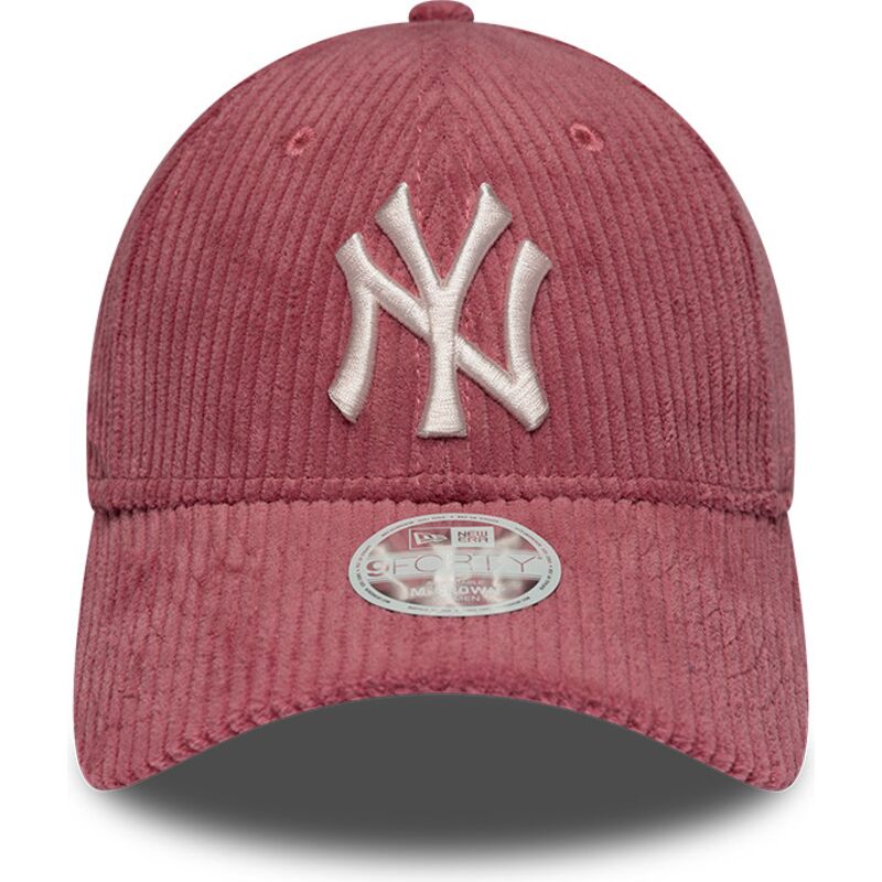 mutzen-gebogen-rosa-verstellbares-band-9forty-m-crown-chunky-cord-der-new-york-yankees-mlb-von-new-era