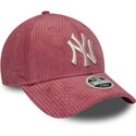 cappello-curvo-rosa-cinghia-regolabile-9forty-m-crown-chunky-cord-dei-new-york-yankees-mlb-di-new-era