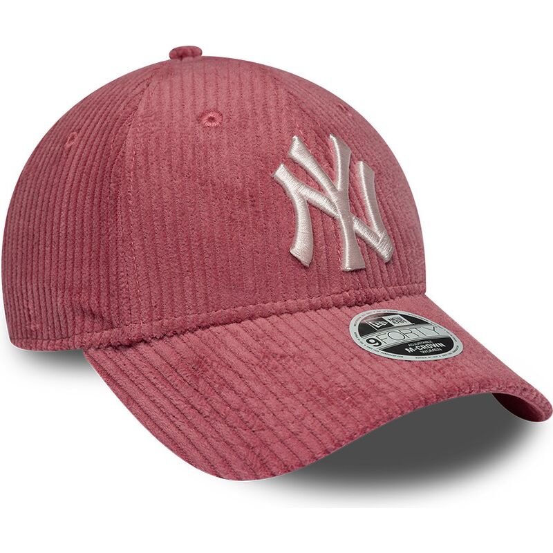 cappello-curvo-rosa-cinghia-regolabile-9forty-m-crown-chunky-cord-dei-new-york-yankees-mlb-di-new-era
