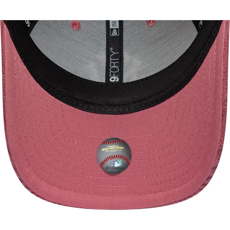 cappello-curvo-rosa-cinghia-regolabile-9forty-m-crown-chunky-cord-dei-new-york-yankees-mlb-di-new-era