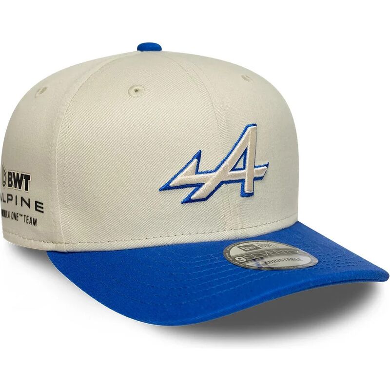 cappello-curvo-beige-snapback-9seventy-stretch-snap-contrast-visor-dei-alpine-f1-team-formula-1-di-new-era