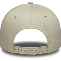 casquette-courbee-beige-snapback-avec-logo-marron-e-frame-league-essential-new-york-yankees-mlb-new-era