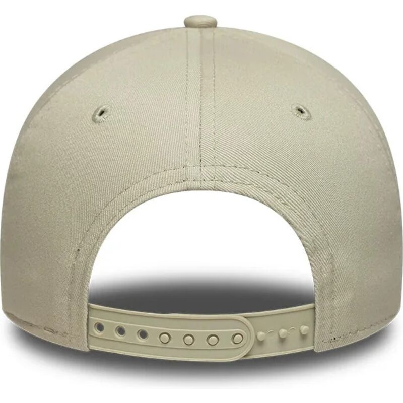 casquette-courbee-beige-snapback-avec-logo-marron-e-frame-league-essential-new-york-yankees-mlb-new-era