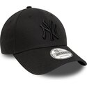 cappellino-curvo-nero-regolabile-con-logo-nero-9forty-league-essential-di-new-york-yankees-mlb-di-new-era