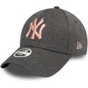 cappellino-curvo-grigio-regolabile-con-logo-rosa-9forty-tech-jersey-dei-new-york-yankees-mlb-di-new-era