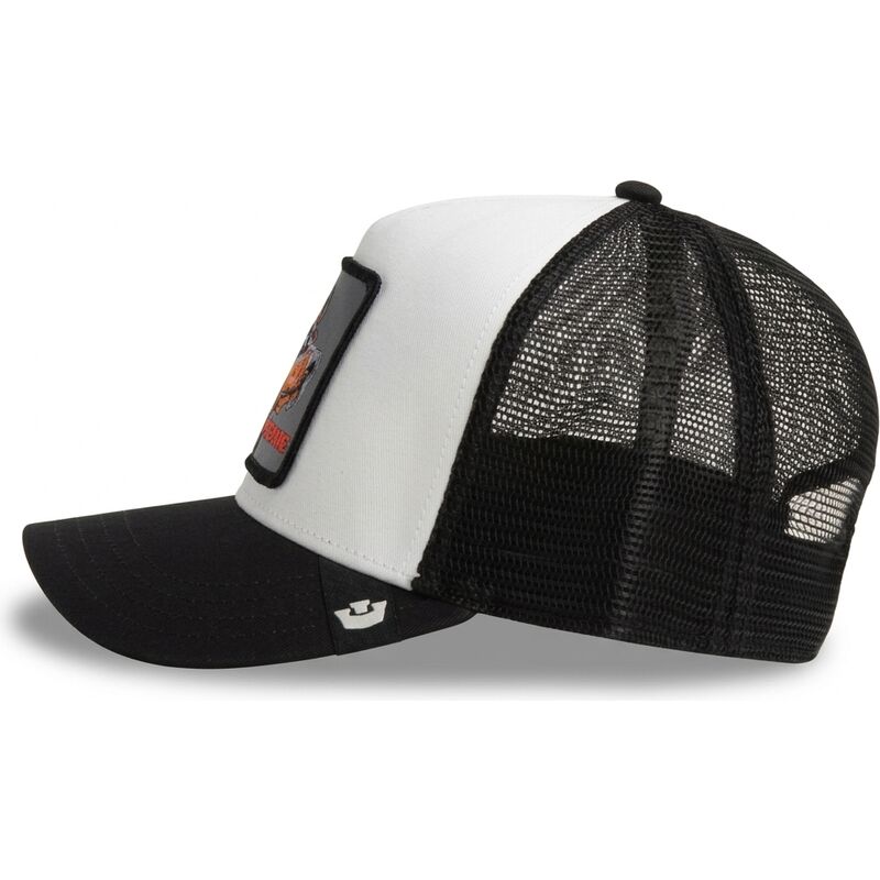 casquette-trucker-noire-et-blanche-pour-enfant-chien-beware-original-recipe-the-farm-goorin-bros