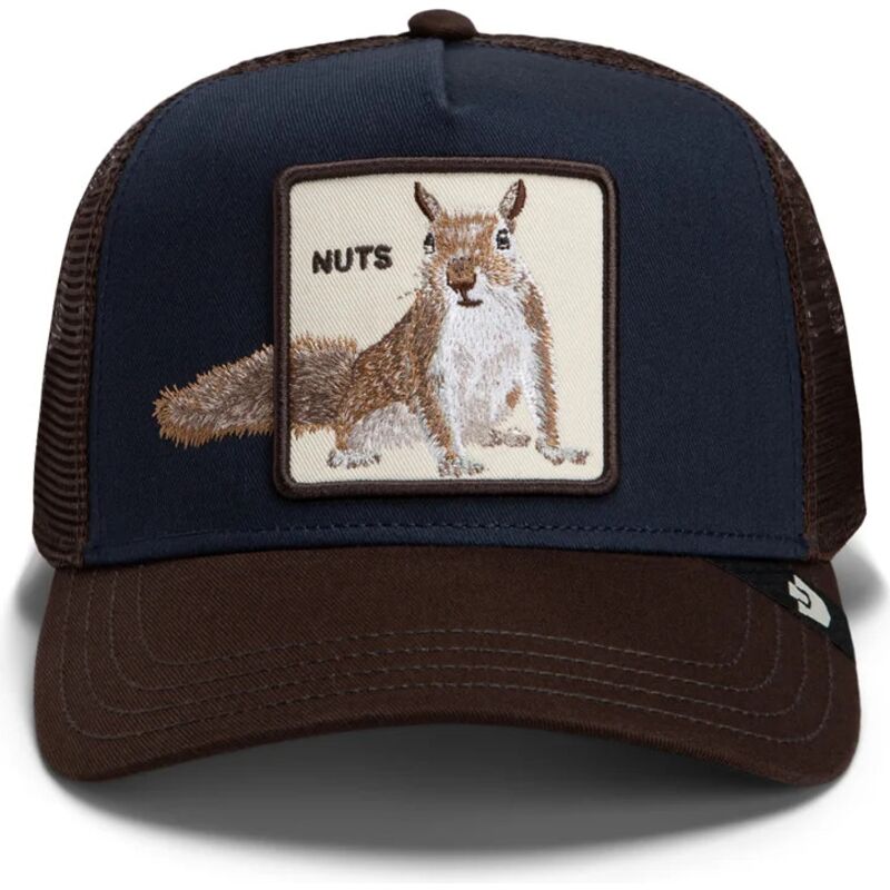 casquette-trucker-marron-et-bleue-marine-ecureuil-over-the-line-squirrel-out-of-bounds-nuts-the-farm-goorin-bros casquette-trucker-marron-et-bleue-marine-ecureuil-over-the-line-squirrel-out-of-bounds-nuts-the-farm-goorin-bros