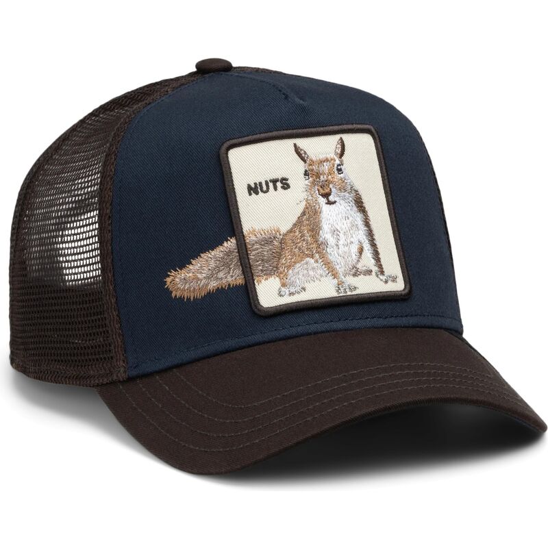 cappello-curvo-marrone-snapback-over-the-line-squirrel-out-of-bounds-nuts-the-farm-goorin-bros