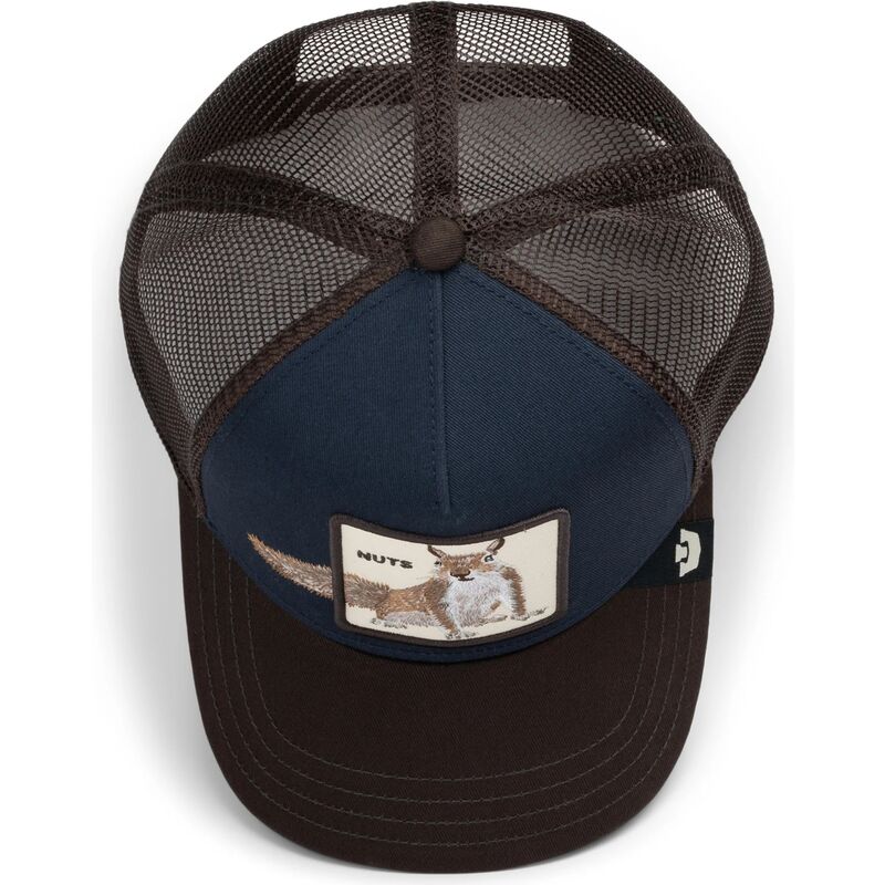mutzen-gebogen-braun-snapback-over-the-line-squirrel-out-of-bounds-nuts-the-farm-goorin-bros