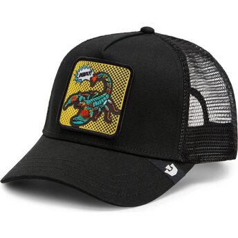 Cappello curvo nero snapback Deadly Scorpion Pop Art Strikes Back The Farm Goorin Bros.