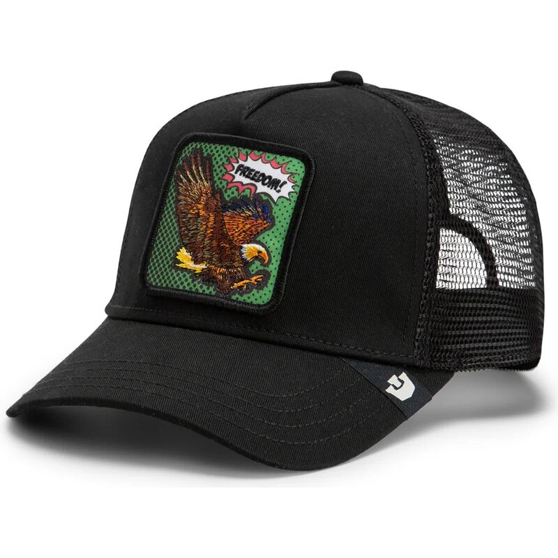 cappello-curvo-nero-snapback-freedom-eagle-pop-art-strikes-back-the-farm-goorin-bros